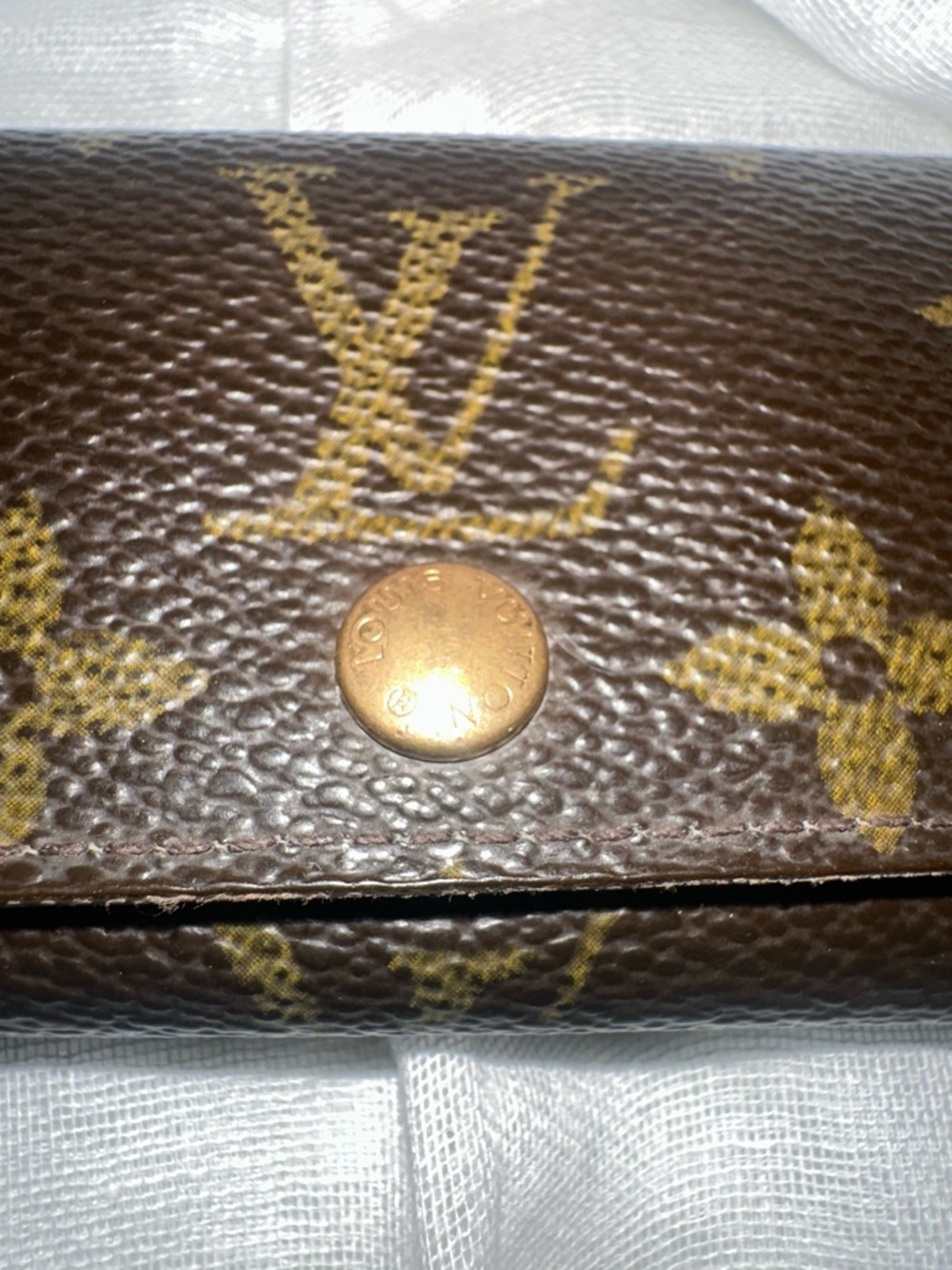 Louis Vuitton Monogram Canvas Key & Card Holder Dark Brown w/Gold Hardware 💯% - Picture 6 of 14